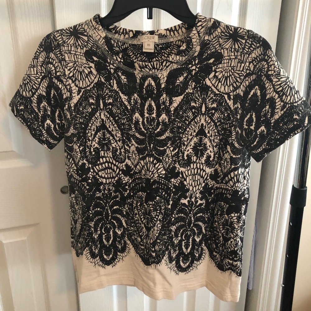 J.Crew faux lace sweatshirt - Picture 1 of 5